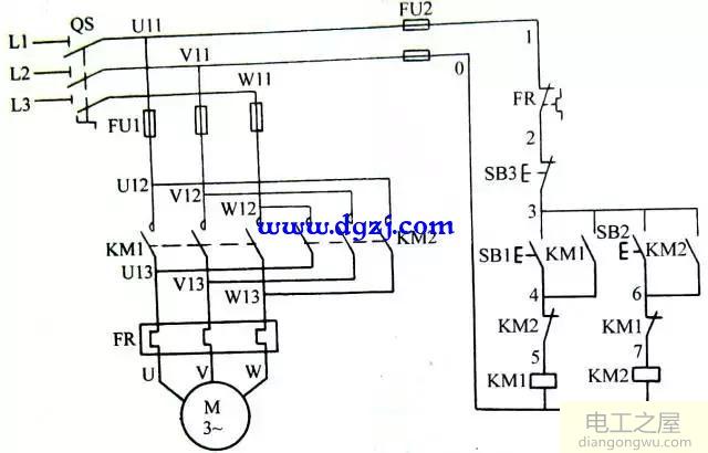 三相异步电动机的控制电路图