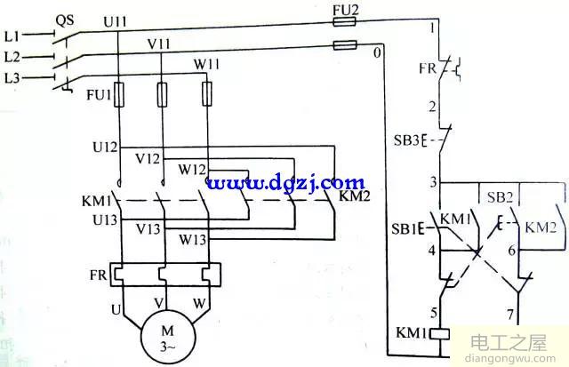 三相异步电动机的控制电路图
