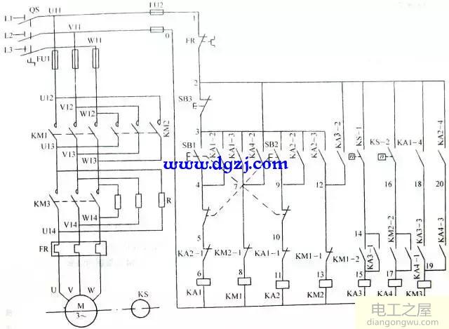 三相异步电动机的控制电路图