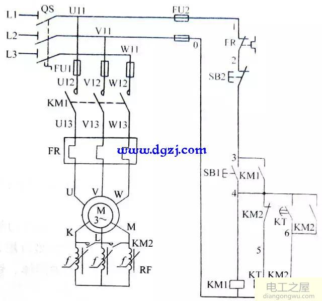 三相异步电动机的控制电路图