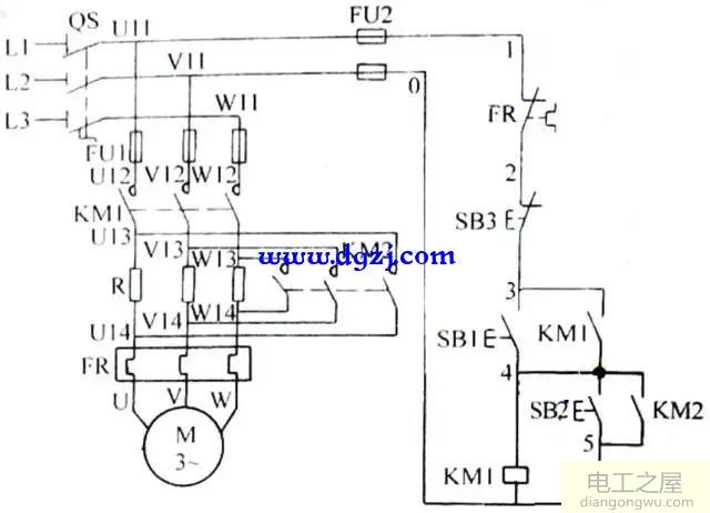 三相异步电动机的控制电路图