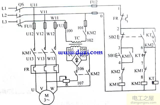 三相异步电动机的控制电路图