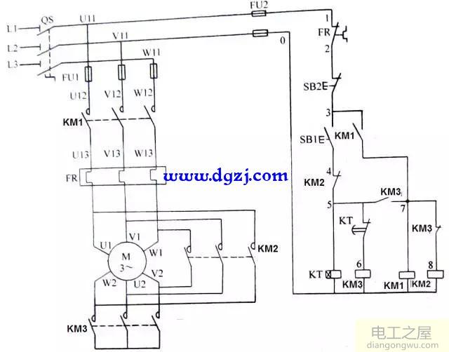 三相异步电动机的控制电路图