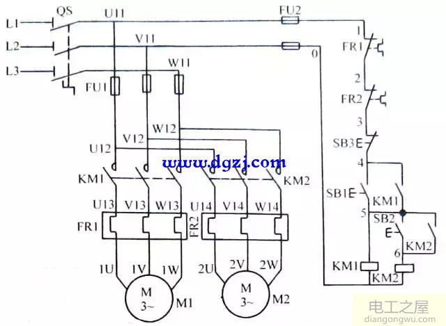 三相异步电动机的控制电路图