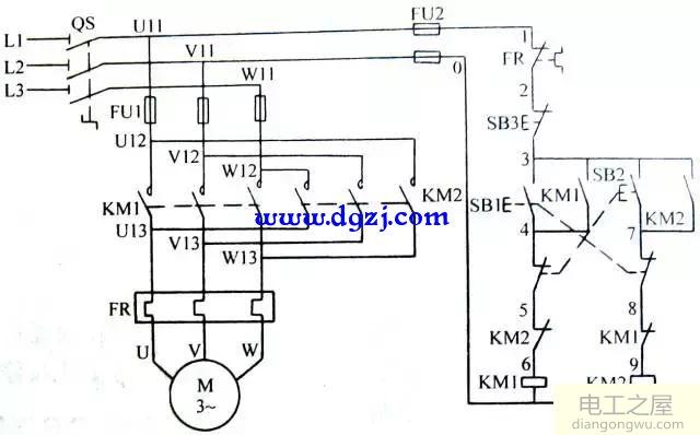 三相异步电动机的控制电路图