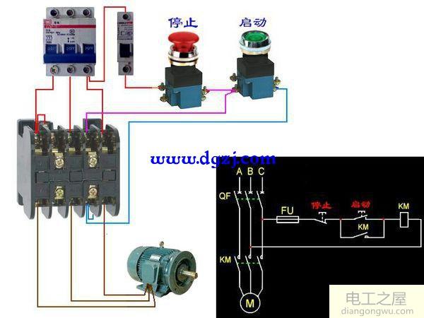 cjt1交流接触器接线图及接线端子用途名称