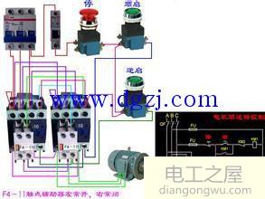 接触器接线方法说明_<a href=http://www.diangongwu.com/zhishi/jidianqi/ target=_blank class=infotextkey>继电器</a>接线图