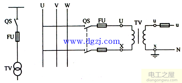 电压互感器接线图讲解_电压互感器接线图及方式