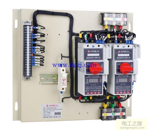 电动机控制开关上下控制电路图