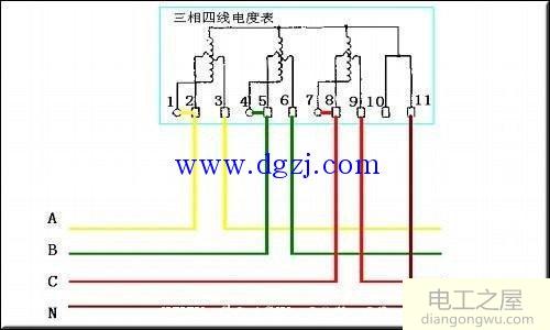 用互感器电表接线图_三相带互感器电表接法