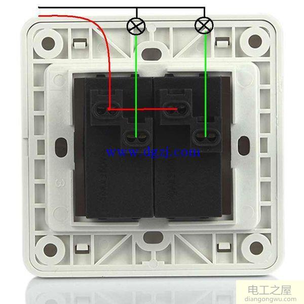 双控怎么接线?双控6孔开关接线图