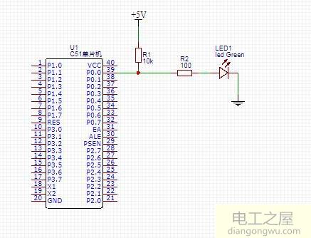 单片机实现任意一个流水灯亮灭的程序编程