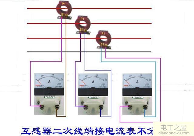 交流接触器控制电机正反转电流表怎么接线