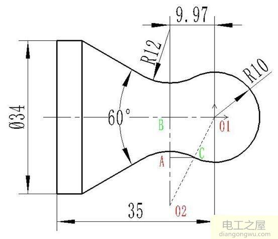 数控车床圆弧坐标起点和终点怎么计算