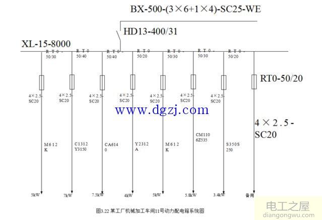 动力设备配电图分析