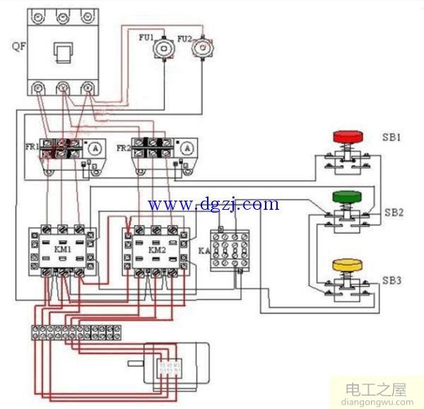 高低速电机实物接线图_双速电机高低速接线图