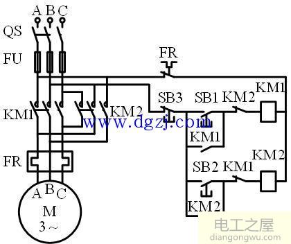 两个接触器互锁接线图_接触器互锁实物接线图