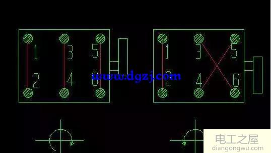 倒顺开关控制单相电机_单相倒顺开关接线图解
