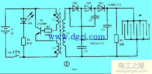 电蚊拍电路图分析及元器件选择