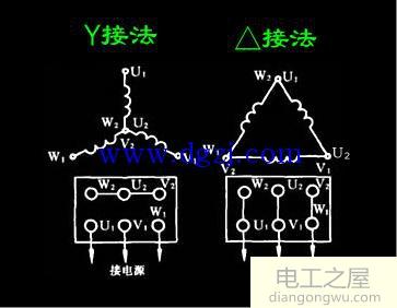 丫形三相电动机接线图