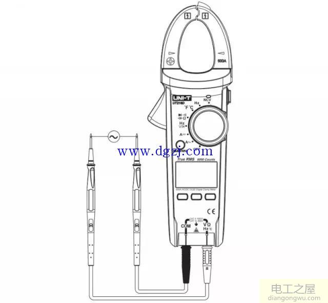 数字钳形表测量使用方法图解