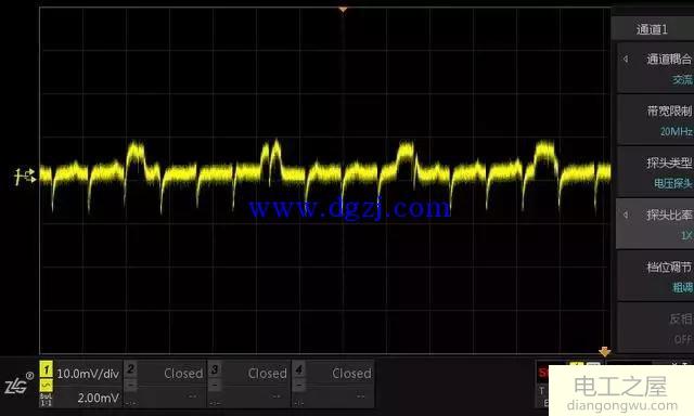 示波器测量电源纹波的使用方法