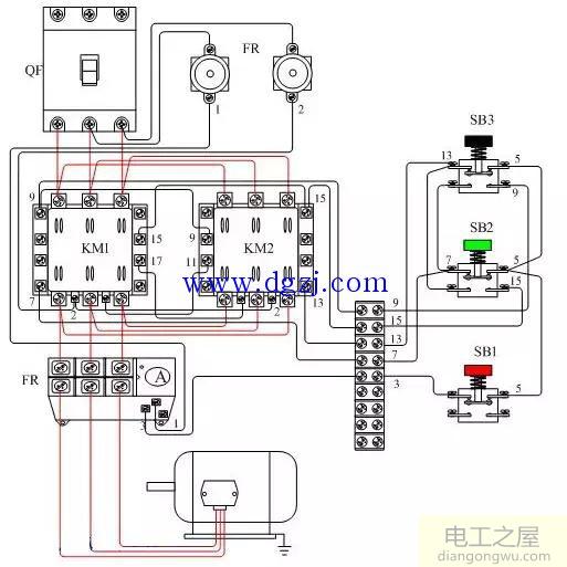 交流接触器接线图以及方法