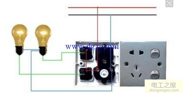 家庭照明电路图_家庭照明电路图接线法