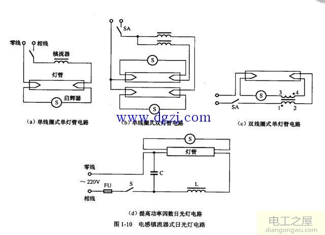 家庭照明电路图_家庭照明电路图接线法