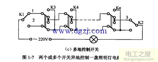 家庭照明电路图_家庭照明电路图接线法