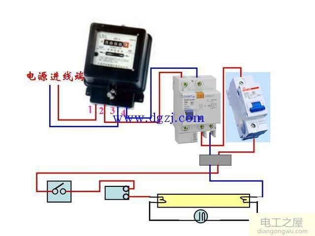 家庭照明电路图_家庭照明电路图接线法