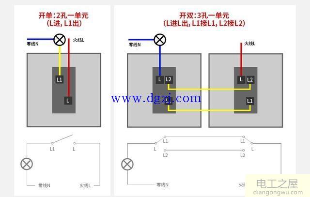 插座接线图接线原理