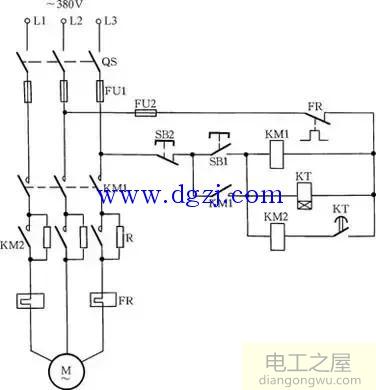 电机降压启动接线方法图