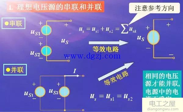 电压源电流源的串流和并联