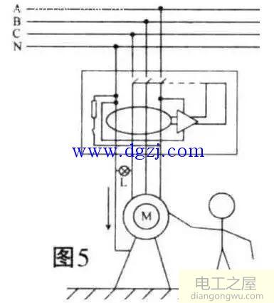 漏电保护器错误接线图的种类