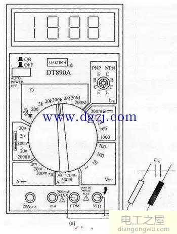 万能表怎么测量电容_万能表测量电容好坏图解