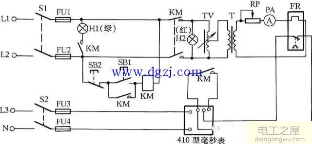 热继电器校验台接线图