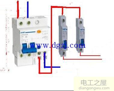 空开与漏电保护器接法_漏电保护器空开接线图