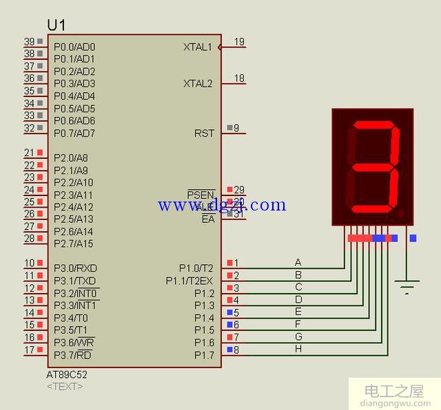 51单片机怎么显示出数字的?单片机数码管显示数字