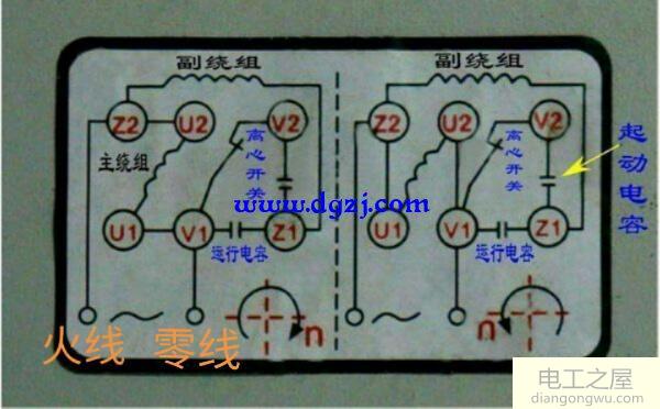 倒顺开关与接触器正反转控制接线图