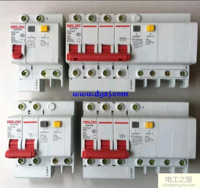 漏电与空开区别图片_空气开关和漏电保护器的区别