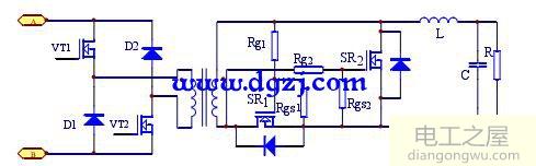 双管正激式开关电源电路图分析