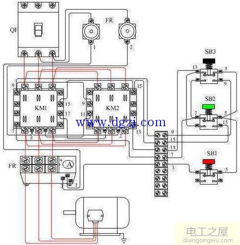 正反转电路图接线方法_正反转接线步骤实物图