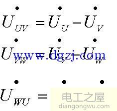 三相电路星形连接及相量图