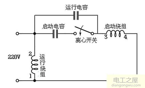 空气压缩机启动电容如何接线