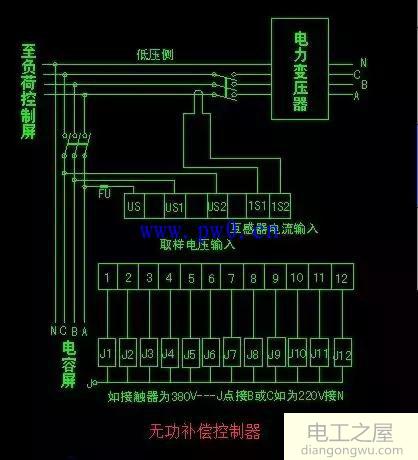 无功补偿控制器选型_无功补偿控制器接线图