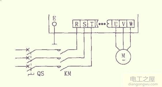 变频器主电路接线图和控制电路接线图