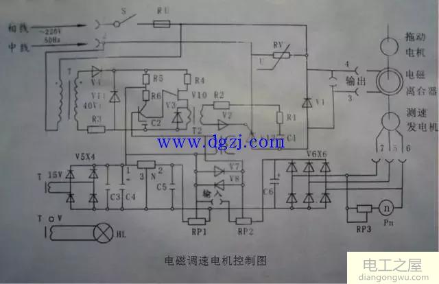 电气控制接线图,电子元件工作原理图,可控硅整流电路