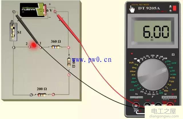 万用表怎么测直流电压_万用表测量直流电压图解