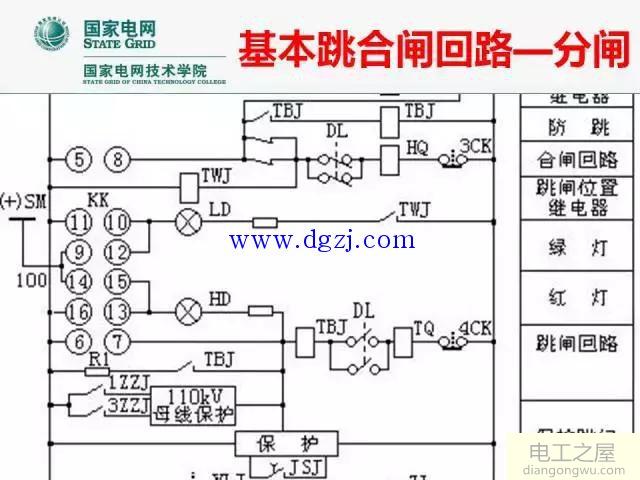 断路器控制回路原理图讲解